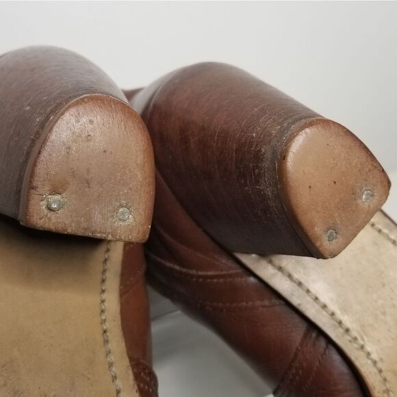 Vintage Dexter Riding Boots Reddish Brown Leather‎ Stacked Heel Size 8.5M - Picture 11 of 14